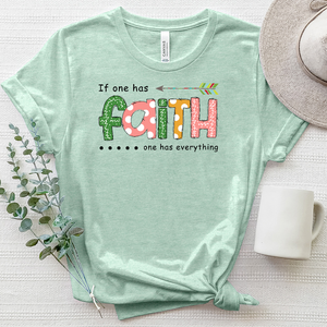 Faith Is Everything Heathered Tee