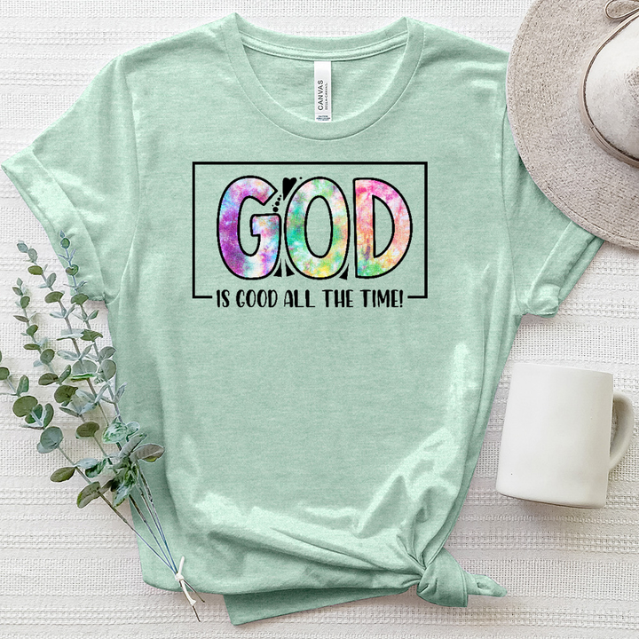 God Is Good All the Time Heathered Tee