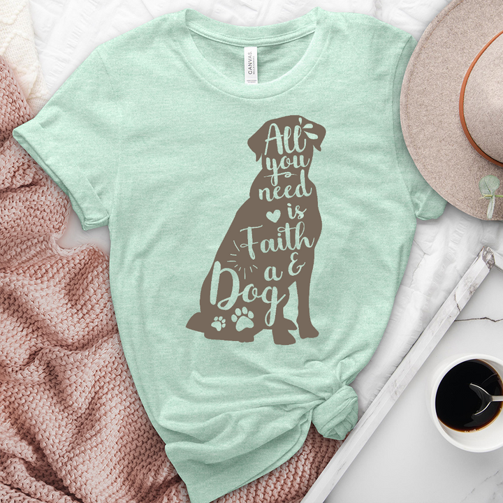 All You Need Heathered Tee