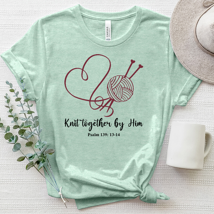 Knit Together by Him Heart Heathered Tee