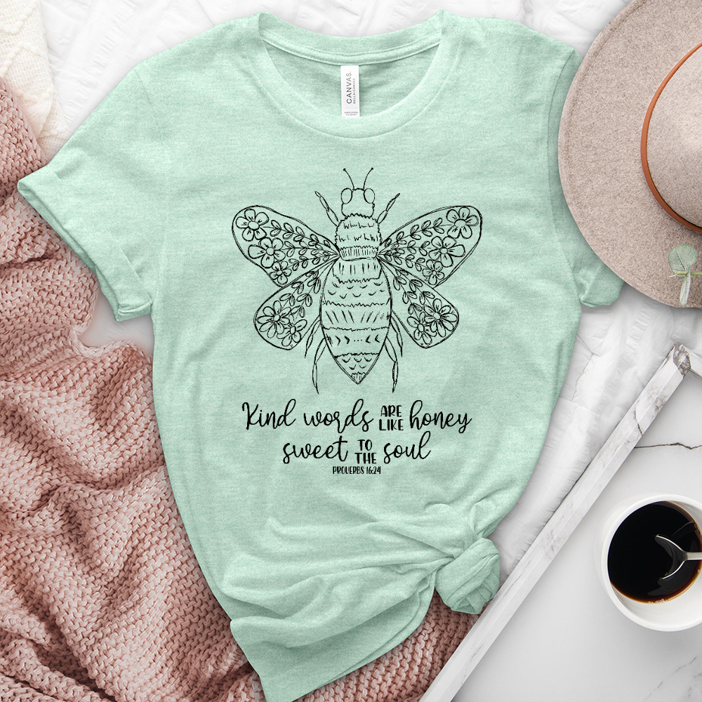 Proverbs 16:24 Heathered Tee