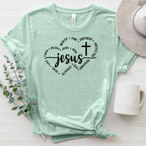 Jesus Cross Heathered Tee