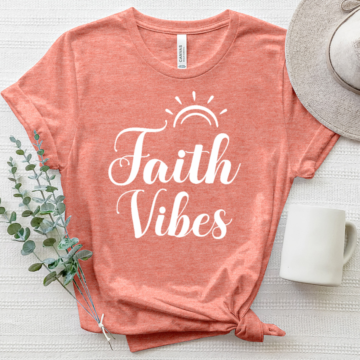 Faith Vibes Heathered Tee