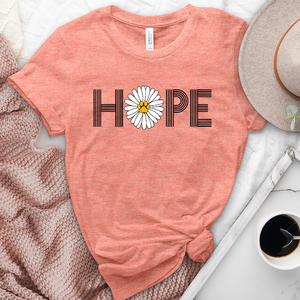 Hope paw print heathered tee