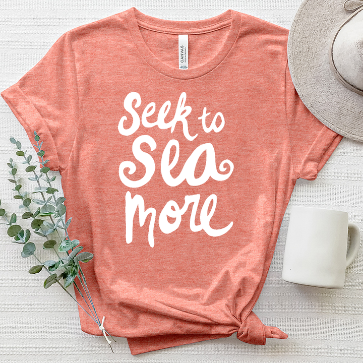 Sea More Heathered Tee