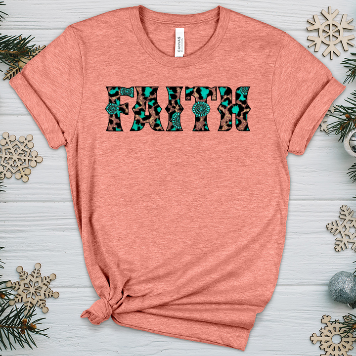 Faith Leopard P3 Heathered Tee