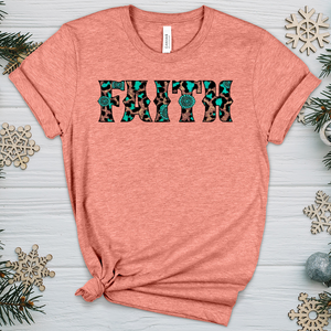 Faith Leopard P3 Heathered Tee