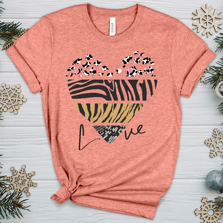 Love Is Wild 7 Heathered Tee