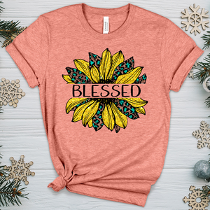 Blessed Sunflower V4 Heathered Tee