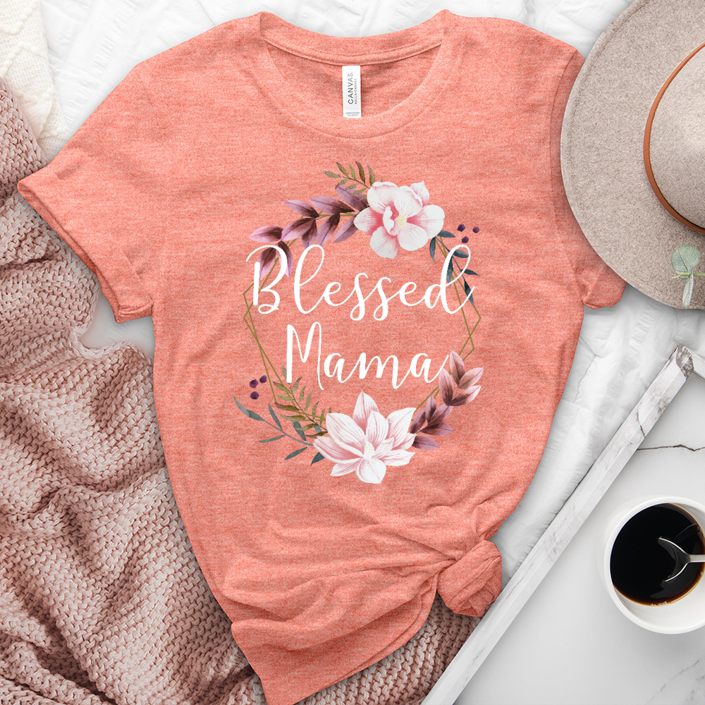 Blessed Mama Heathered Tee