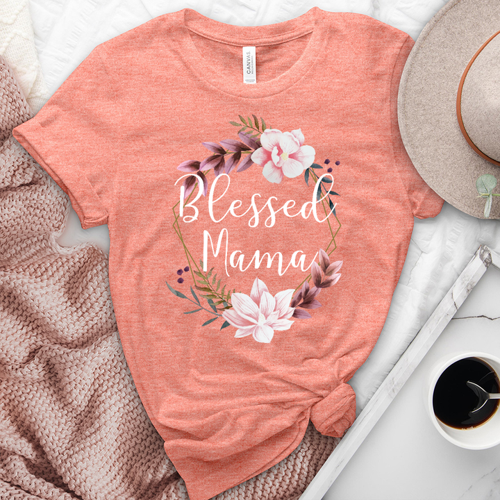 Blessed Mama Heathered Tee