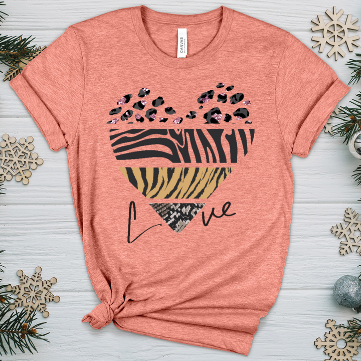 Love Is Wild 4 Heathered Tee
