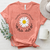 Thankful Olive Branch Daisy Heathered Tee