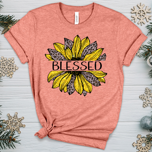 Blessed Sunflower V6 Heathered Tee