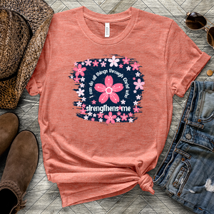 All things Flower Heathered Tee