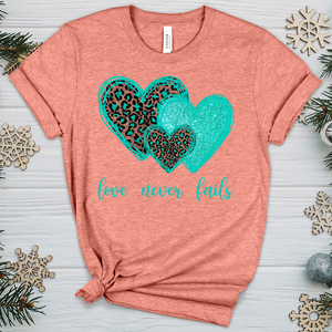 Love Never Fails V2 Heathered Tee