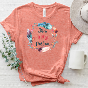 Jesus Is My Portion Heathered Tee