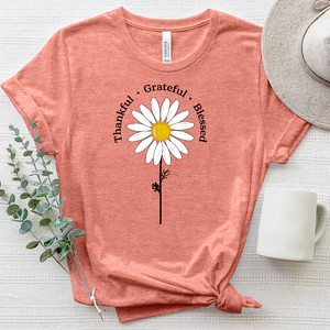 Thankful Daisy Heathered Tee