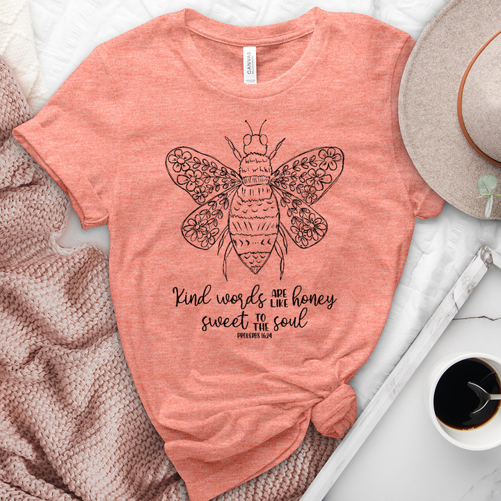 Proverbs 16:24 Heathered Tee