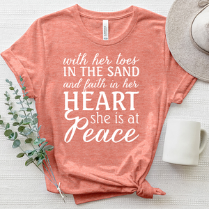 She Is at Peace Heathered Tee