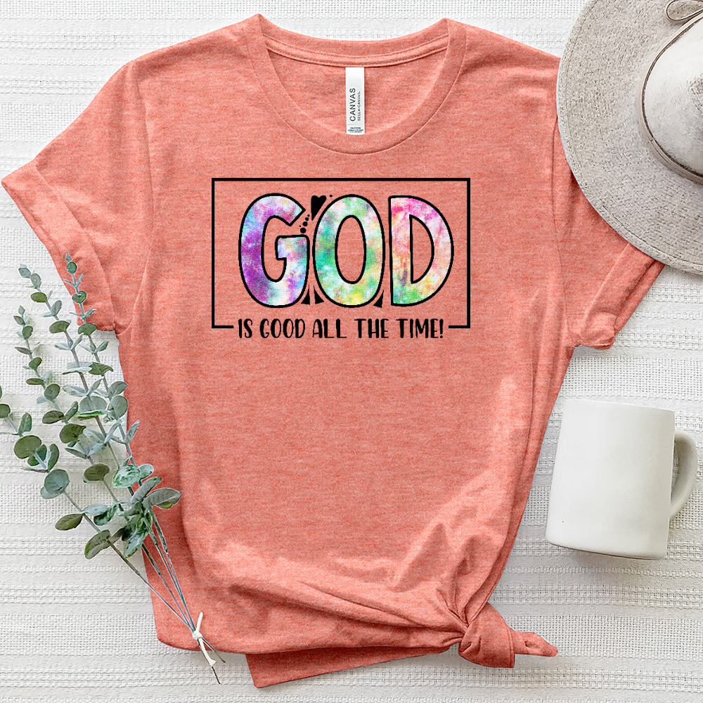 God Is Good All the Time Heathered Tee