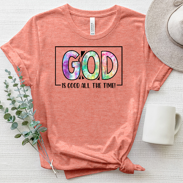 God Is Good All the Time Heathered Tee