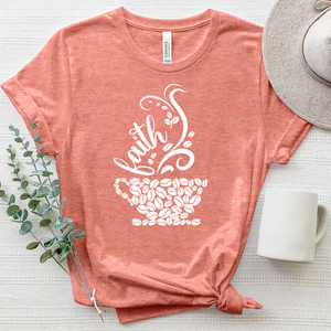 Coffee and Faith Heathered Tee