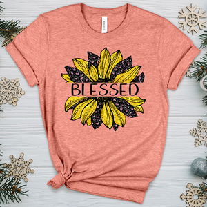 Blessed Sunflower V3 Heathered Tee