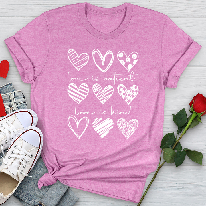 Heart Pattern Softstyle Tee