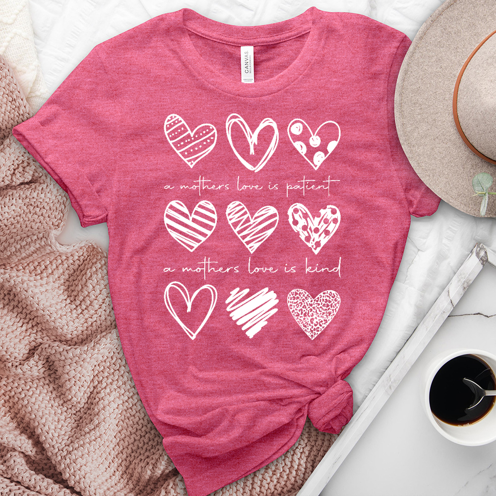 A Mothers Love Is Patient Heathered Tee