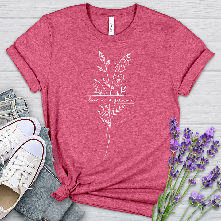 Born Again Flower Heathered Tee