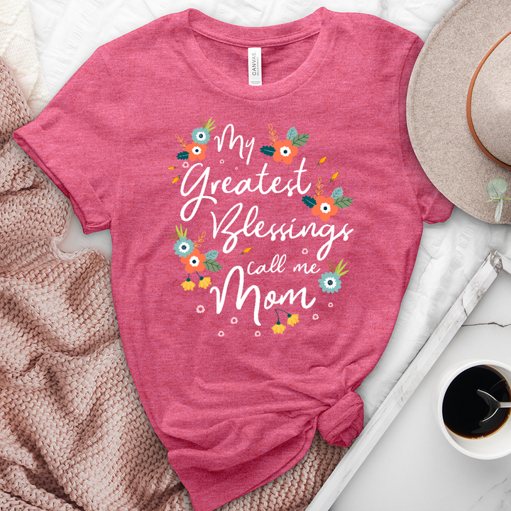 My Greatest Floral Quote Heathered Tee