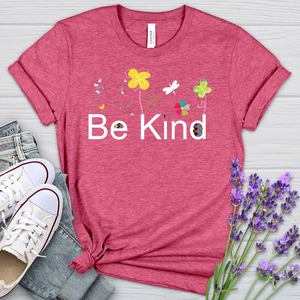 Be Kind Spring Garden Heathered Tee