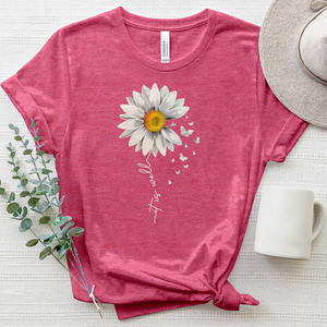 It Is Well Flower Stem Heathered Tee