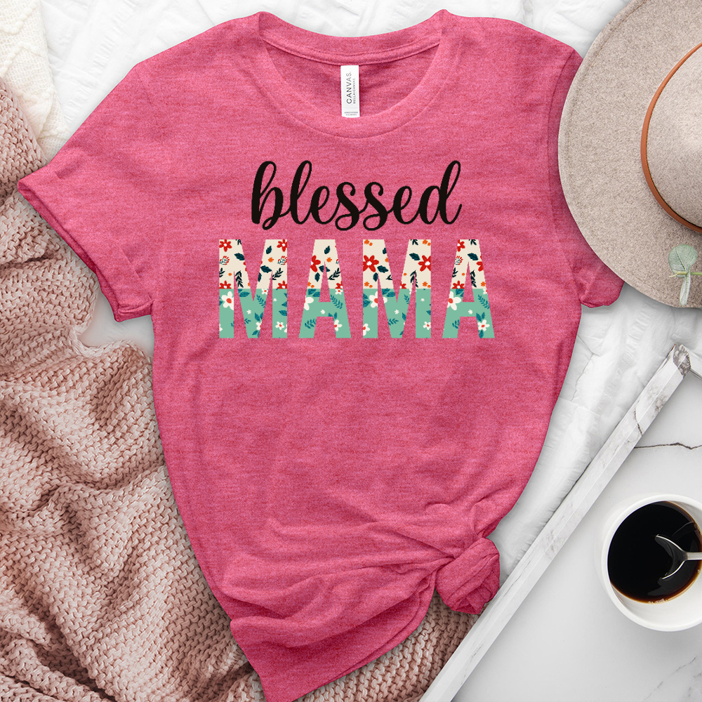 Blessed Mama Heathered Tee