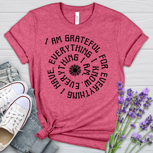 I Am Grateful Heathered Tee