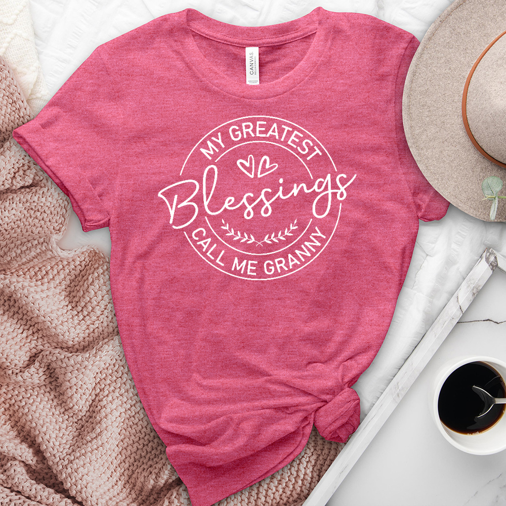 My Greatest Blessings Heathered Tee