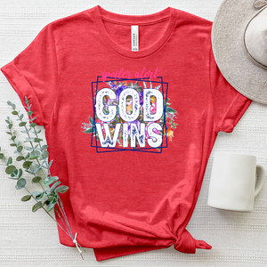 God Wins Heathered Tee