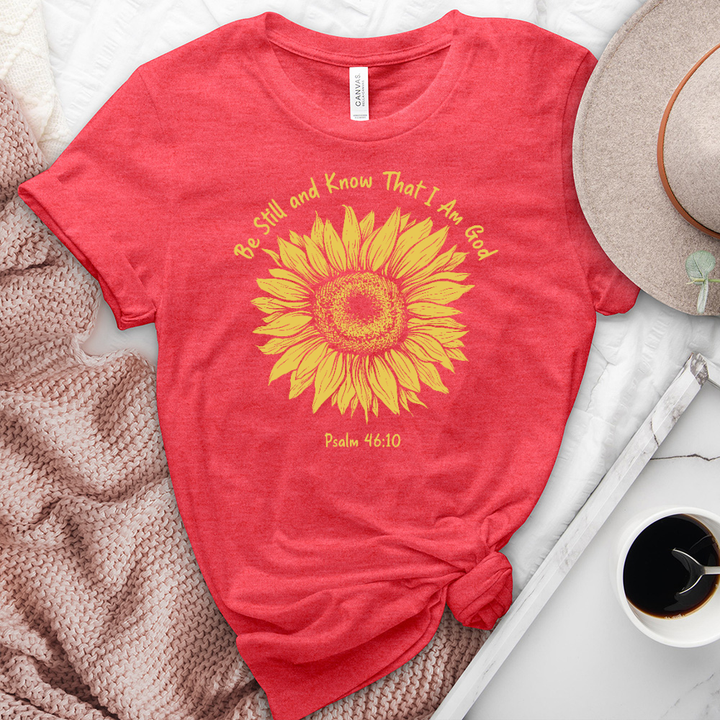 Be Still Sunflower Heathered Tee