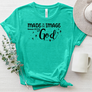 Made in His Image Heathered Tee