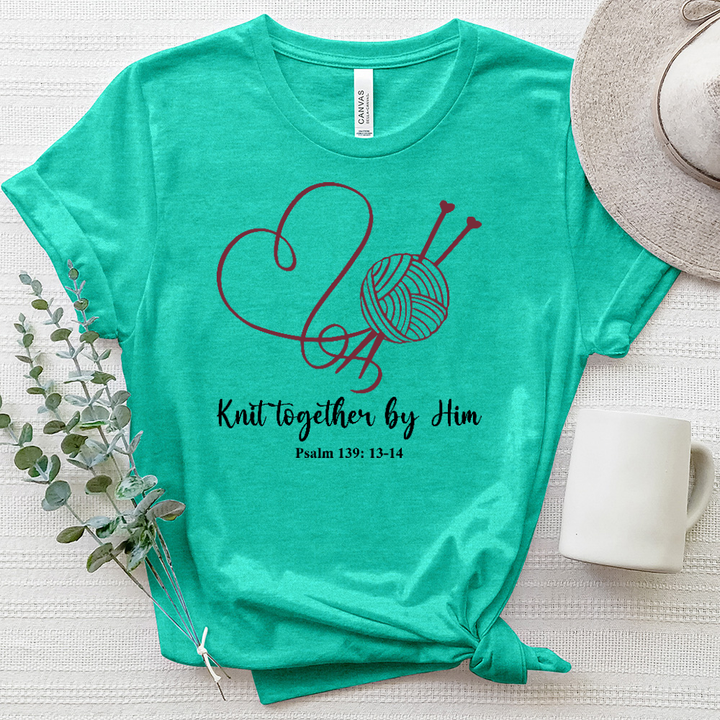 Knit Together by Him Heart Heathered Tee