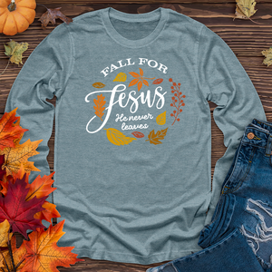 Fall For Jesus Long Sleeve Tee