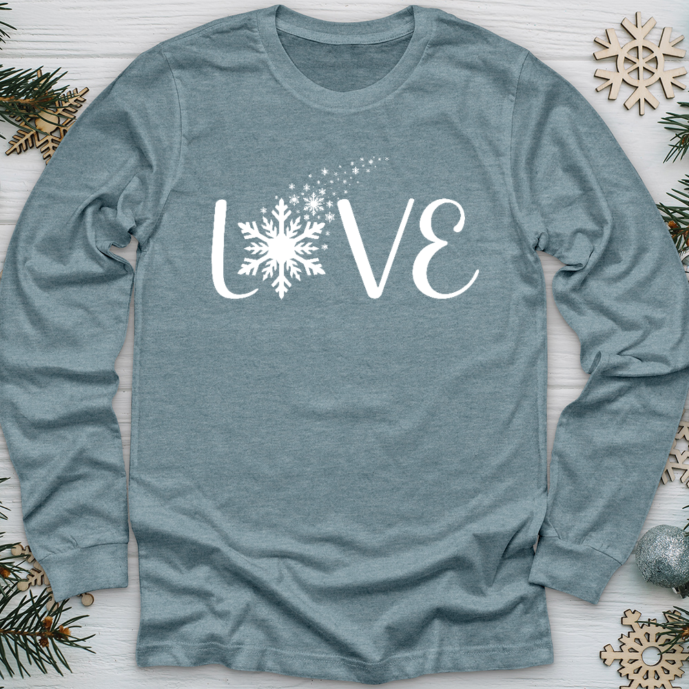 Love Snowflake Long Sleeve Tee