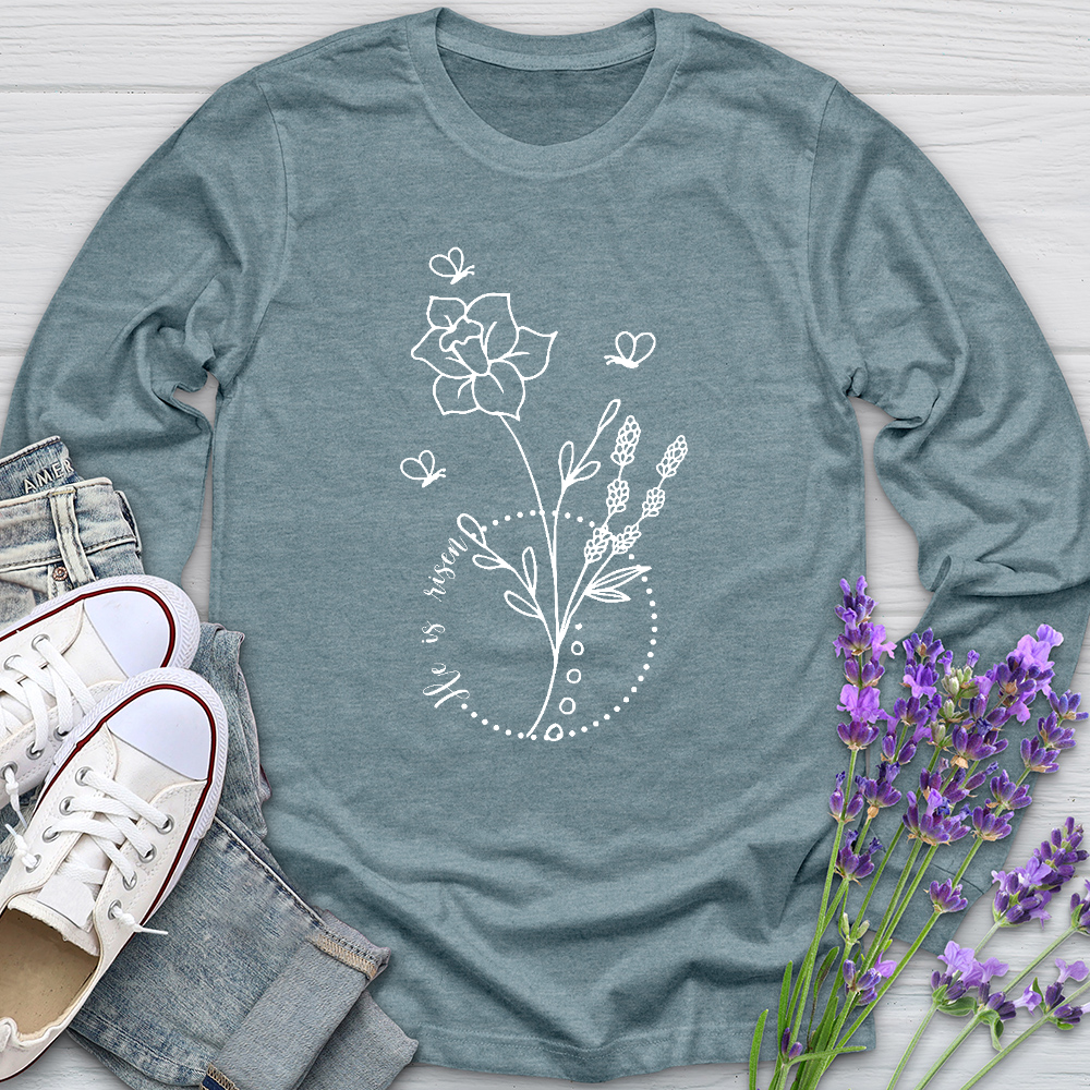 He Is Risen Bees Long Sleeve Tee