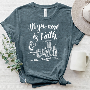 Faith and the Beach Heathered Tee