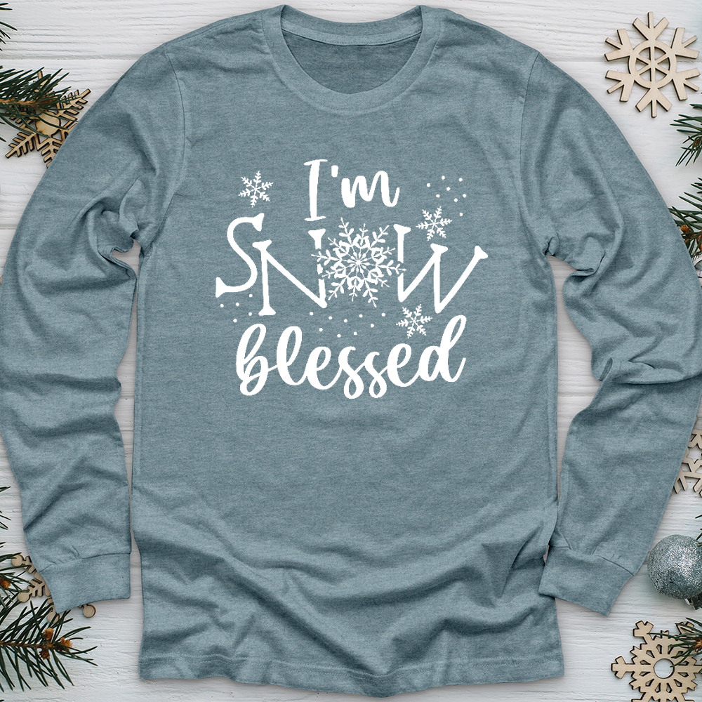 Snow Blessed Snowflake Long Sleeve Tee