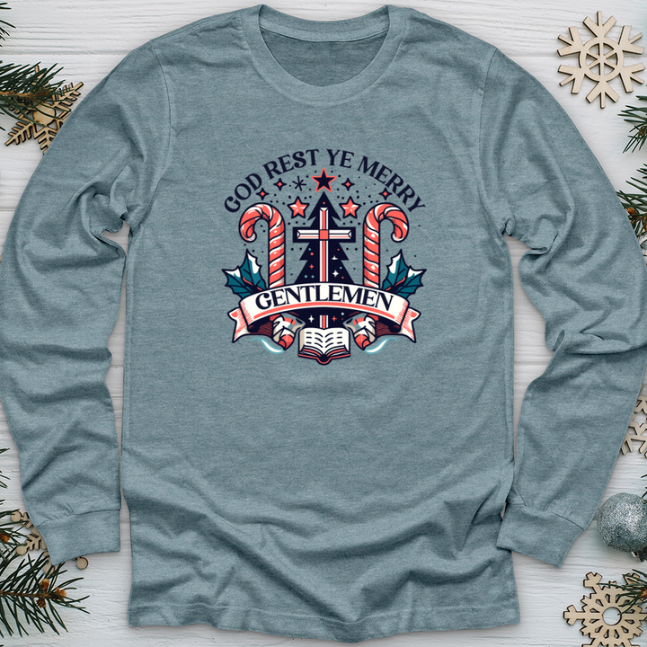 God Rest Ye Merry Gentlemen Long Sleeve Tee