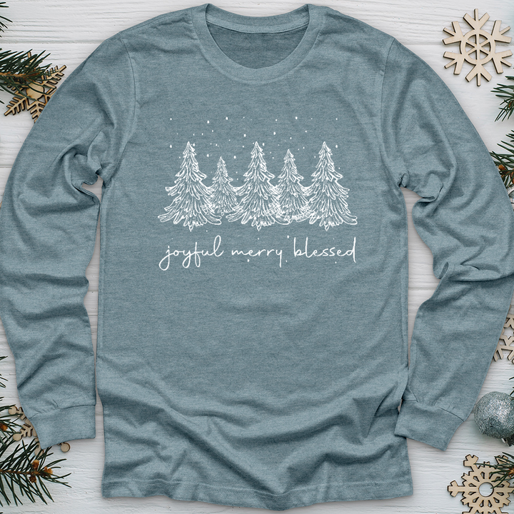 Winter Forest Snow Long Sleeve Tee