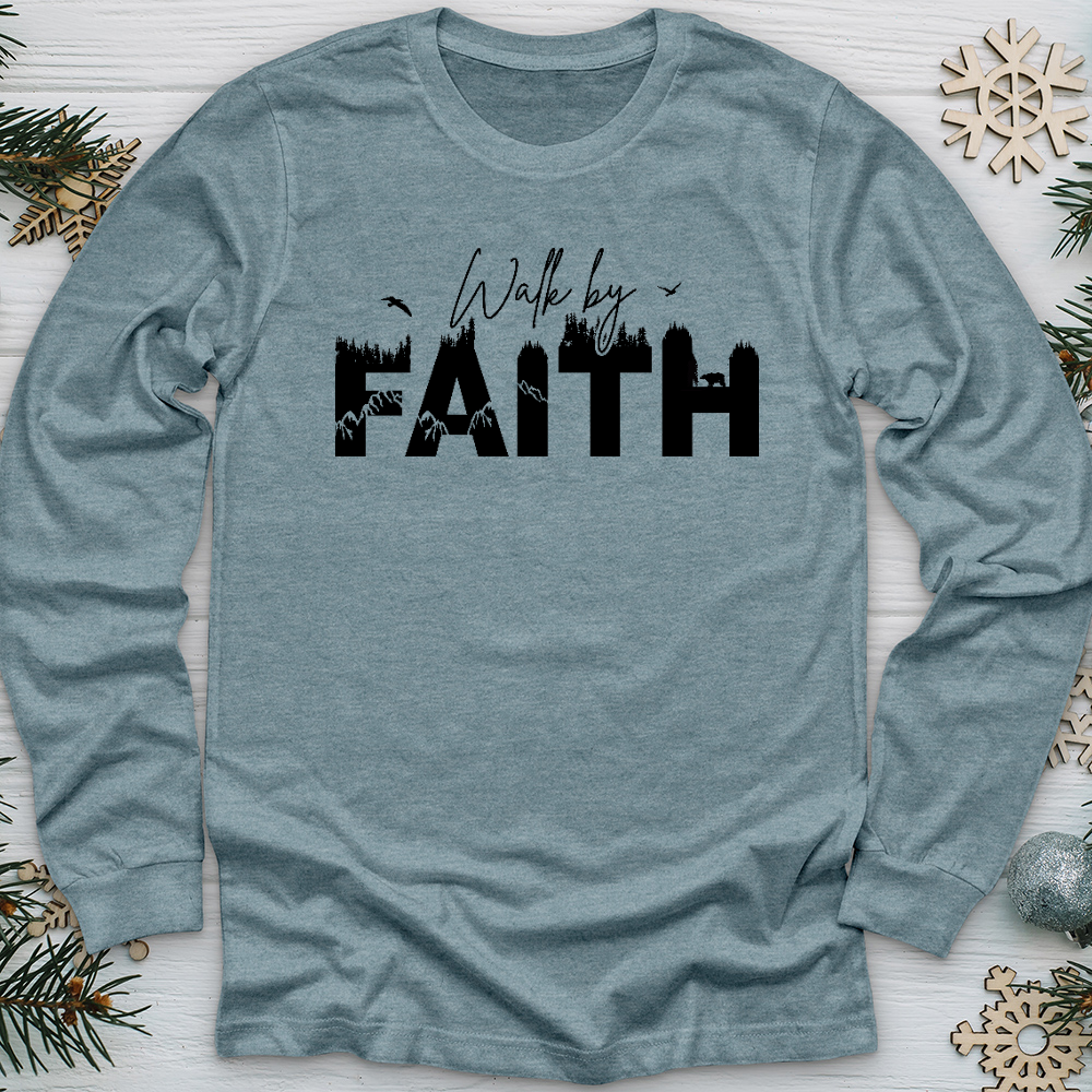 Walk by Faith Wilderness 01 Long Sleeve Tee