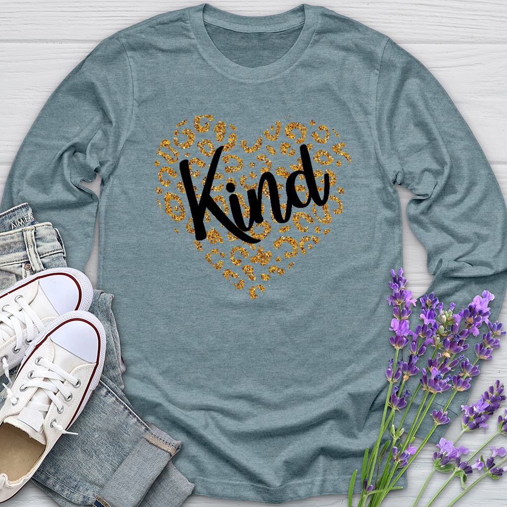 Kind Gold Heart Long Sleeve Tee